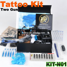 Nuevo kit profesional de la máquina del tatuaje dos armas